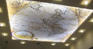 Натяжной потолок с фотопечатью Усть-Илимск, цена от 6294 руб.